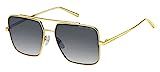 Marc Jacobs Women's Marc 486/S Square Sunglasses, Gold/Gray Shaded, 56mm, 15mm | Amazon (US)