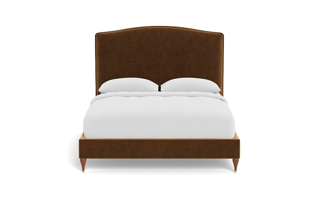 Celia Upholstered Bed with Contrast Piping - Interior Define | Havenly | Havenly