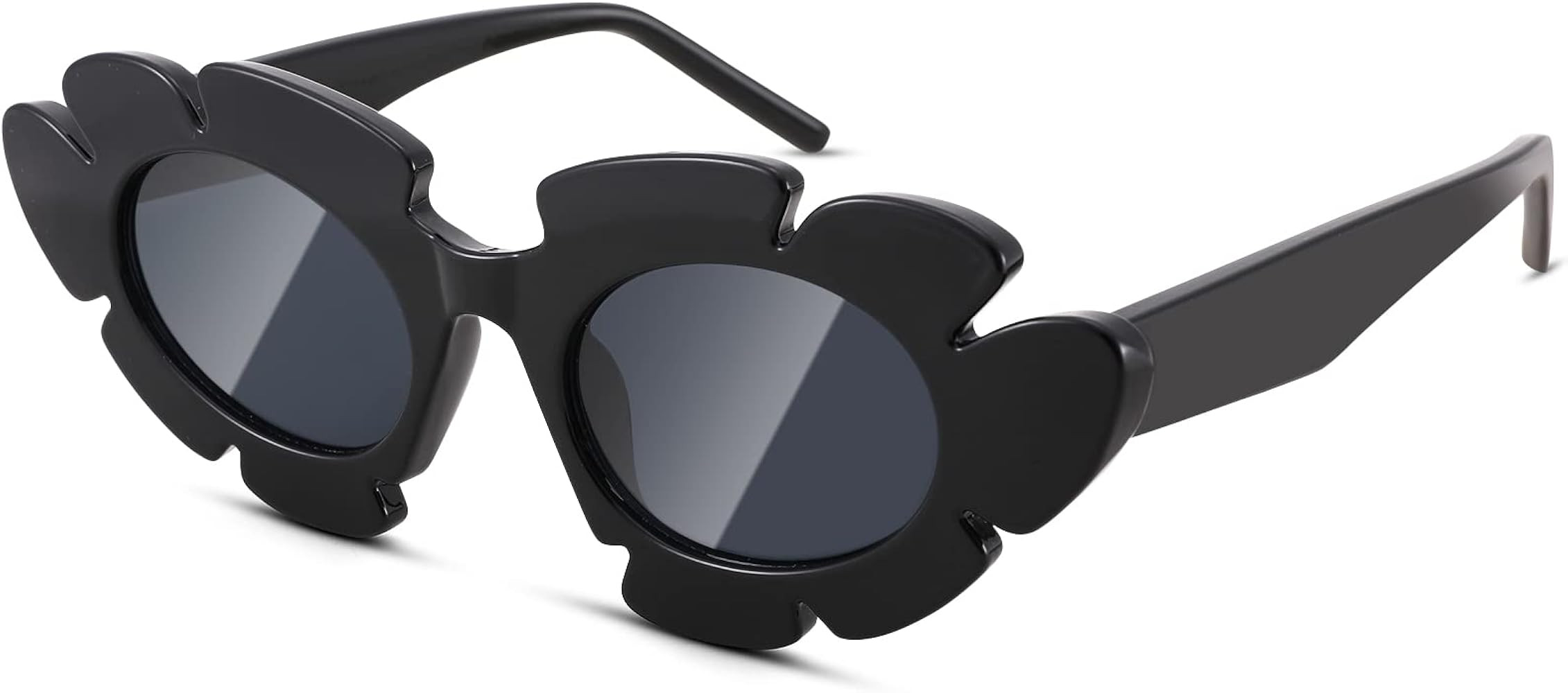 Pro Acme Trendy Flower Sunglasses Cat Eye for Women Men Retro Fun Chunky Y2K Glasses Shades UV400 | Amazon (US)