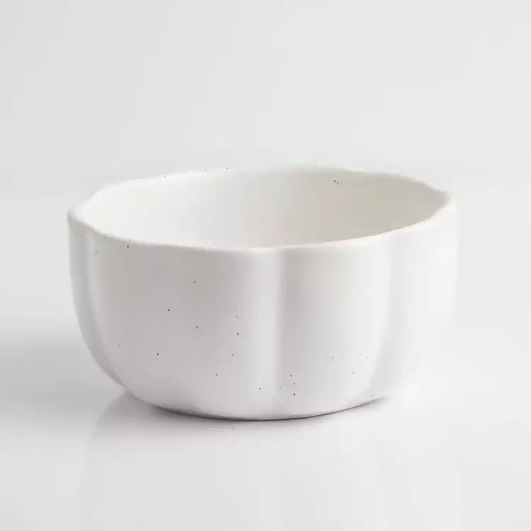 New! Speckled White Pumpkin Soup Bowl | Kirkland's Home