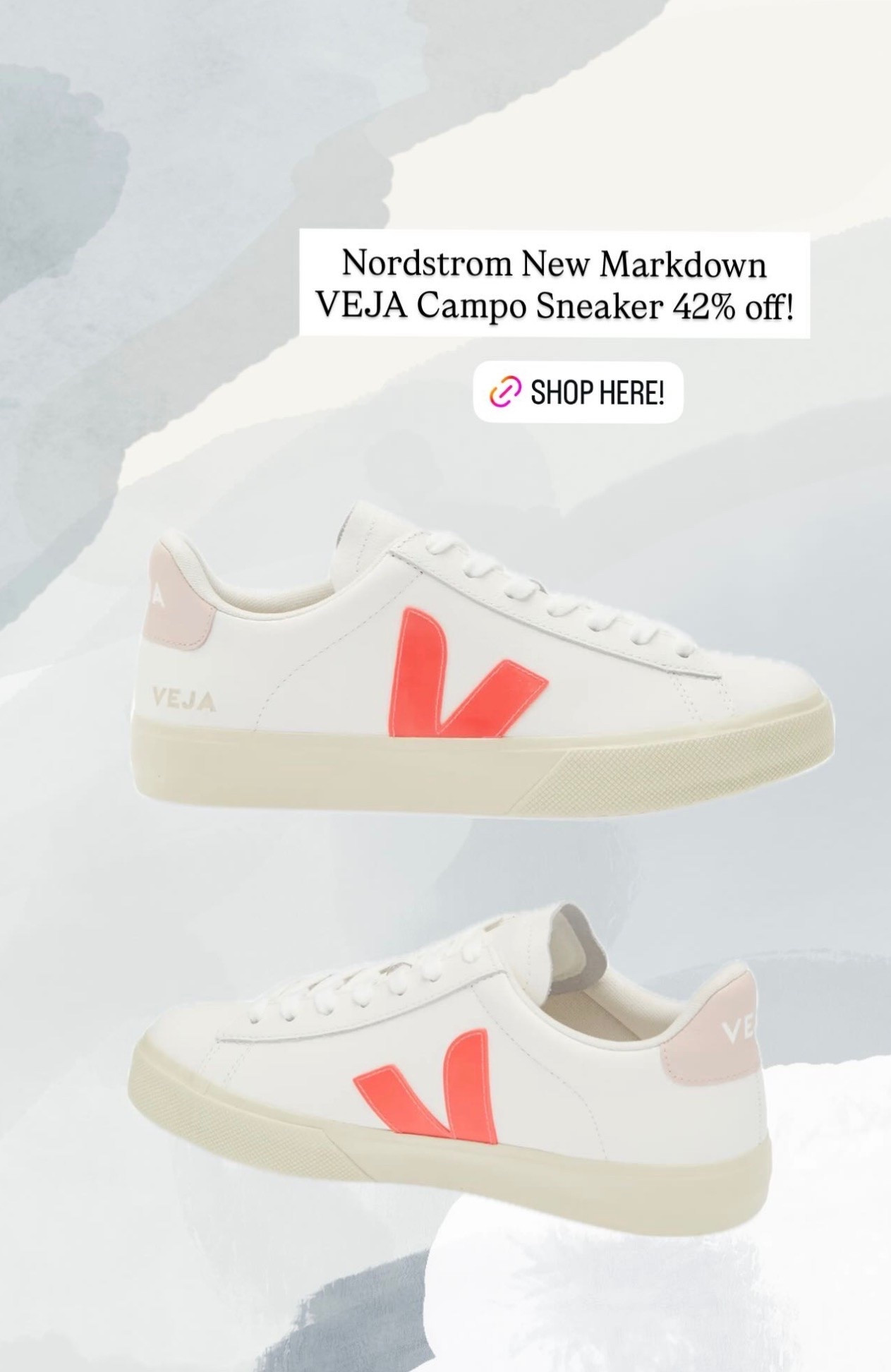 Nordstrom new markdown! VEJA campo sneaker 42% off! Summer sneakers - travel essentials - mom sportswear

#LTKSaleAlert #LTKTravel #LTKActive