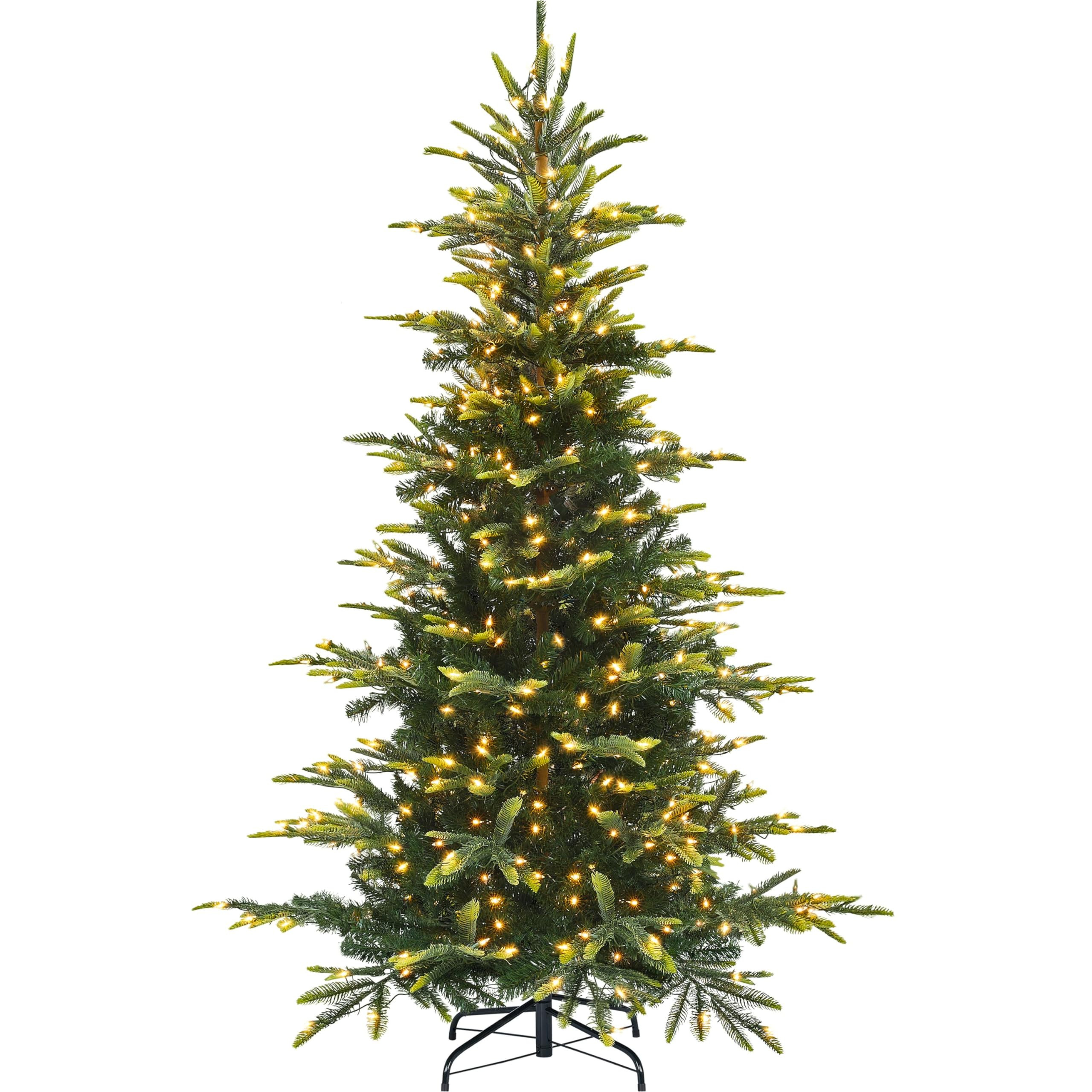 Yaheetech 6ft Pre-lit Aspen Fir Artificial Christmas Tree with 400 Warm White LED Lights Full Pre... | Amazon (US)