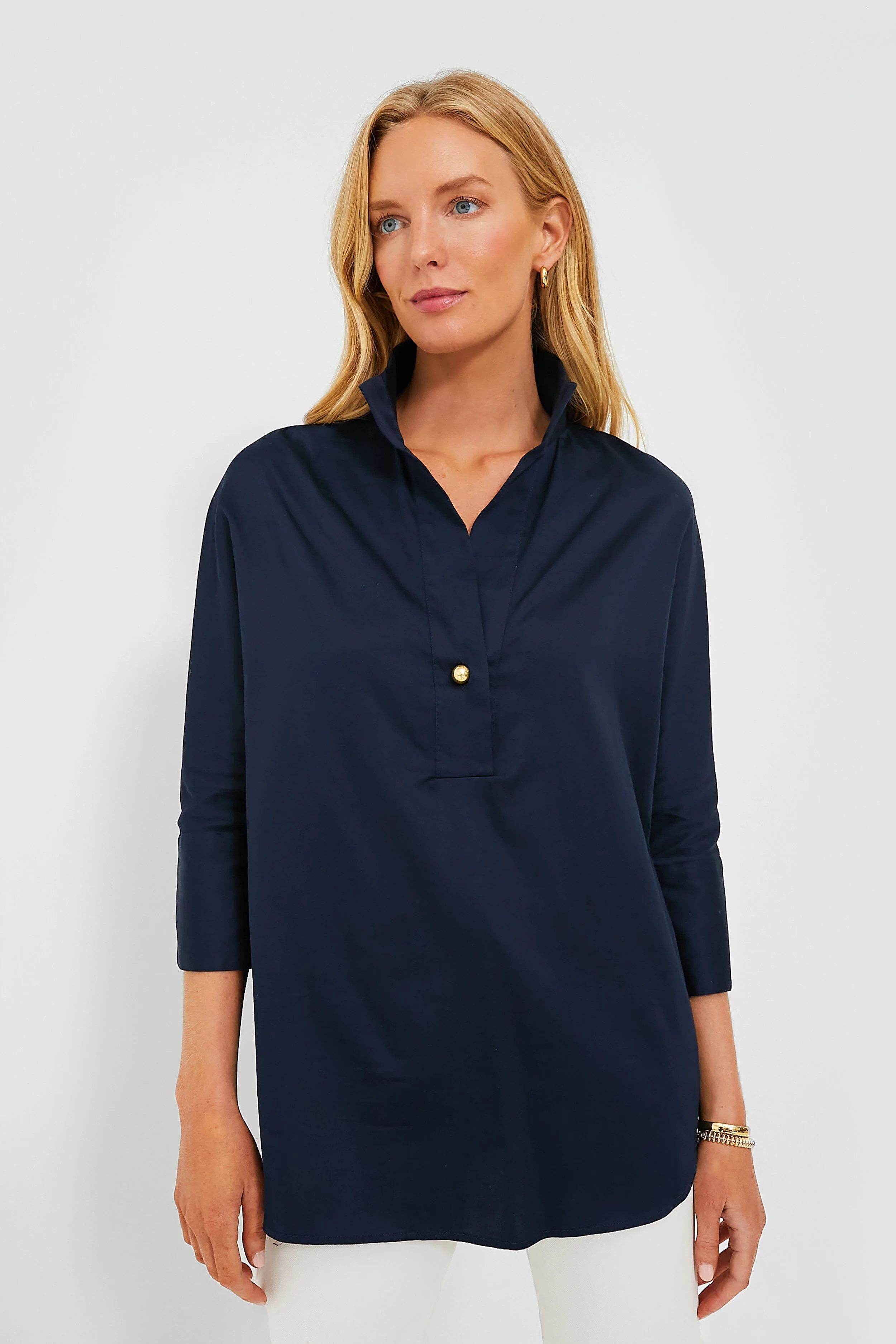 Navy Willow Blouse | Tuckernuck (US)