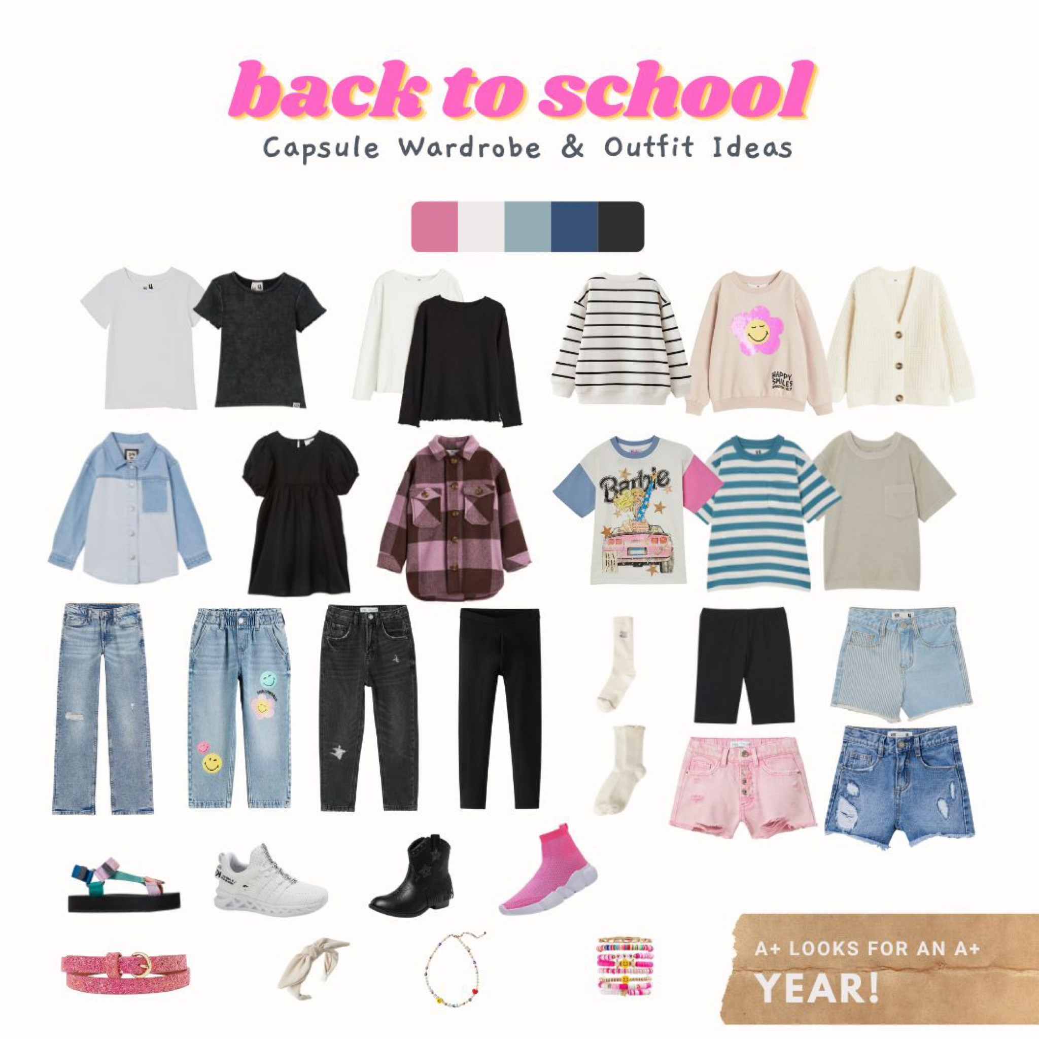 Girls Back To School Capsule Wardrobe 

#LTKunder100 #LTKBacktoSchool #LTKkids