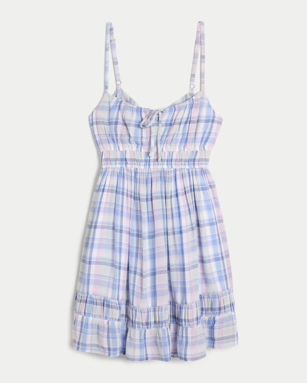 Women's Tie Back Mini Skort Dress | Women's Dresses & Rompers | HollisterCo.com | Hollister (US)