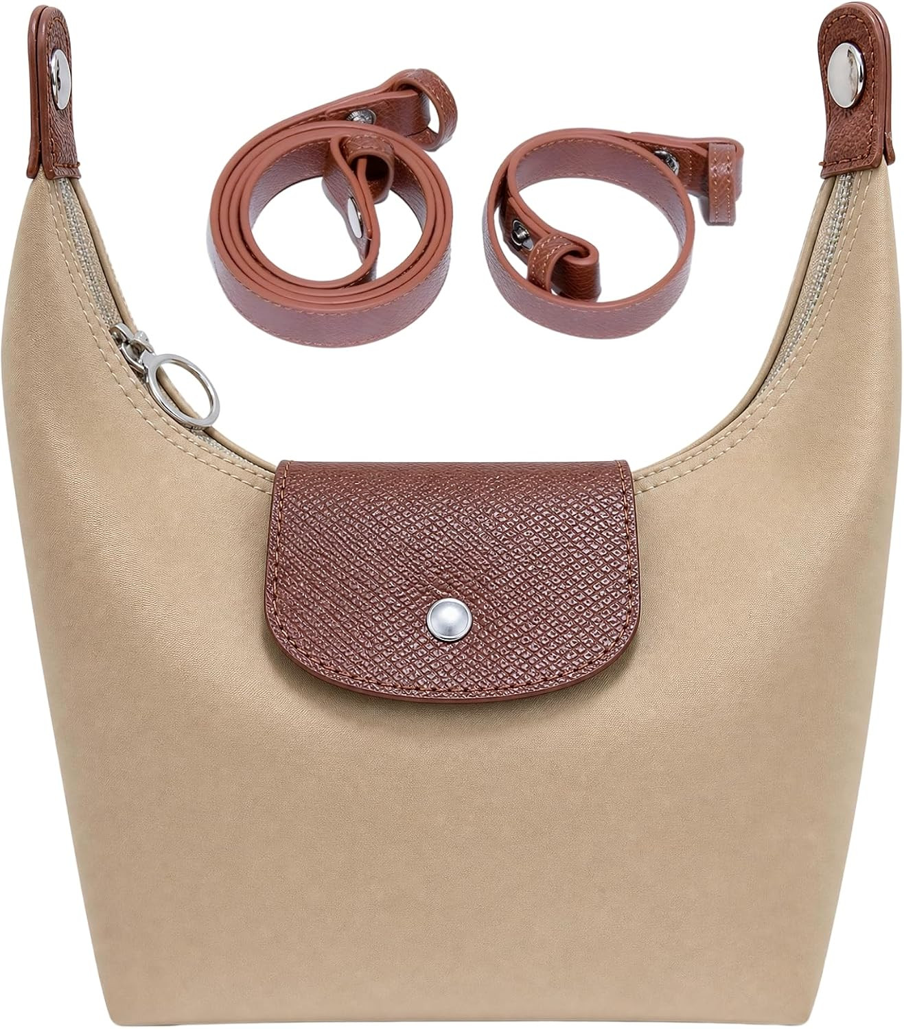 Small Crossbody Bag for Women Mini Nylon Crescent Handbag Convertible Purse | Amazon (US)