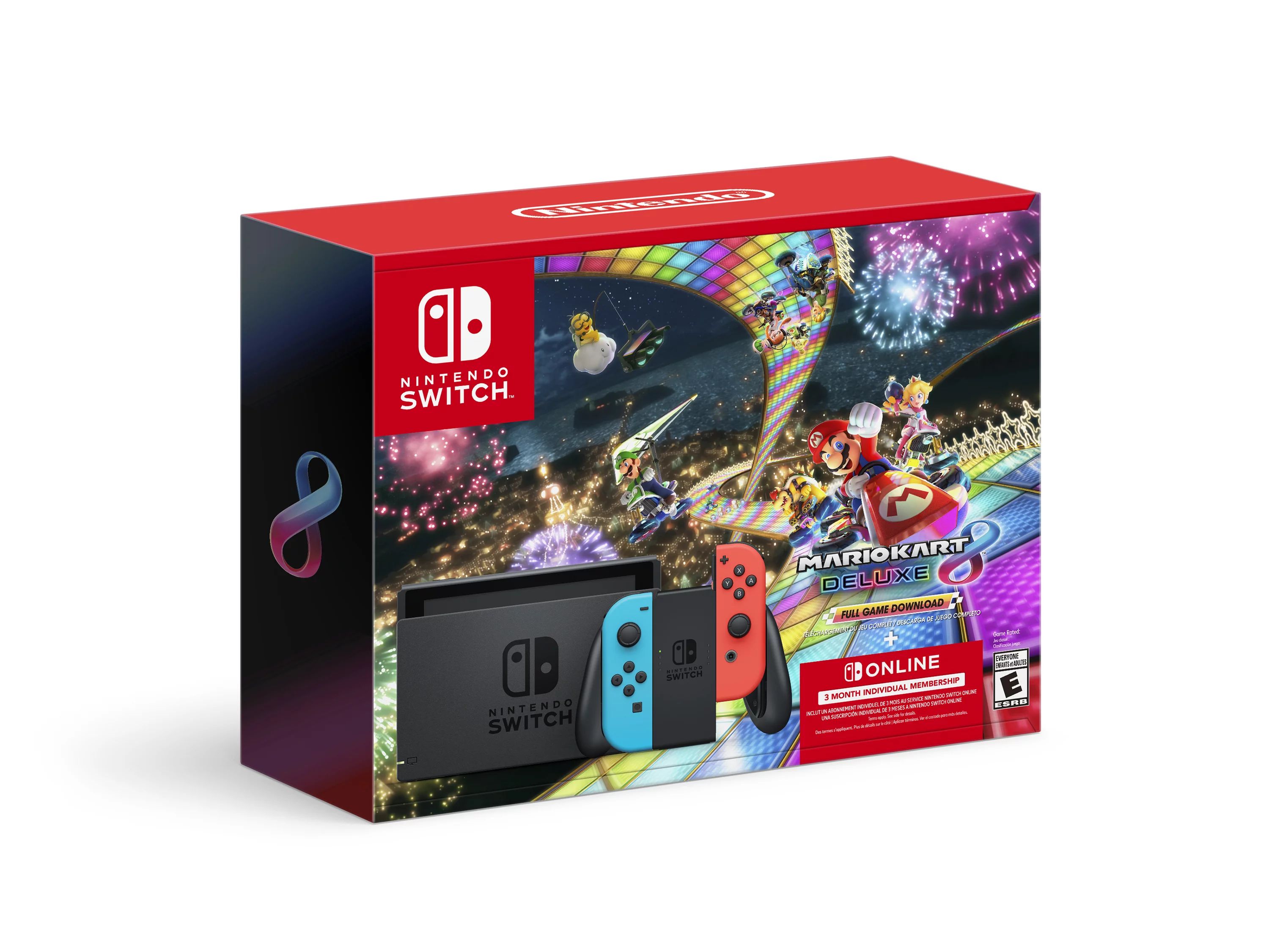 Nintendo Switch™ w/ Neon Blue & Neon Red Joy-Con™ + Mario Kart™ 8 Deluxe (Full Game Downloa... | Walmart (US)