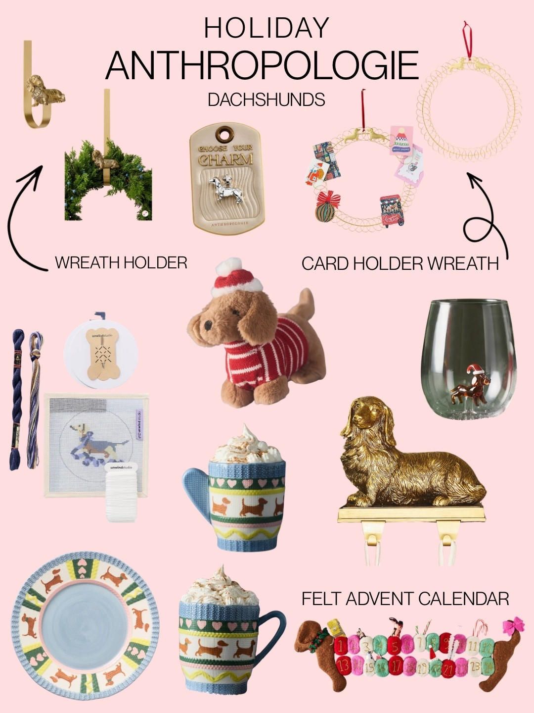 @Anthropologie Christmas doxies