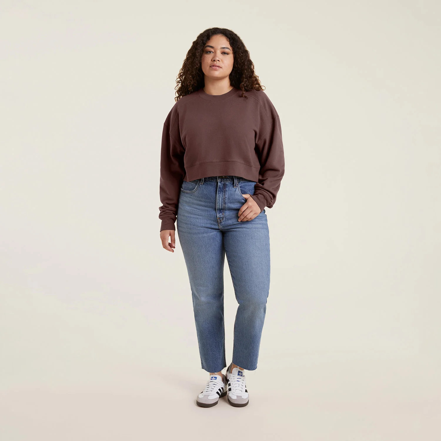 Cropped Crewneck Sweatshirt | nuuds
