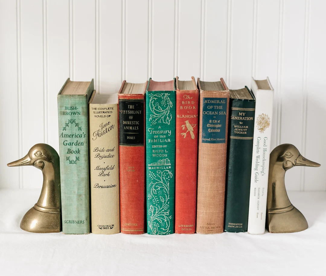 Assorted Vintage and Antique Books | Old Decorative Hardcover Books | Etsy (US)