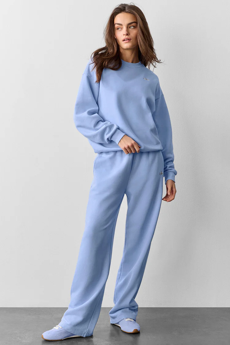 Accolade Crew Neck Pullover - Light Provence Blue | Alo Yoga (US)