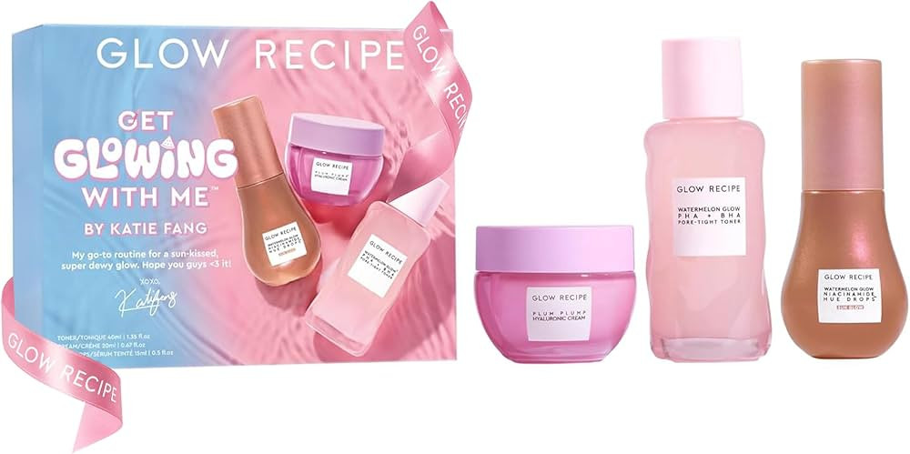 Glow Recipe Get Glowing With Me Kit by Katie Fang - PHA + BHA Face Toner & Gentle Face Exfoliant ... | Amazon (US)