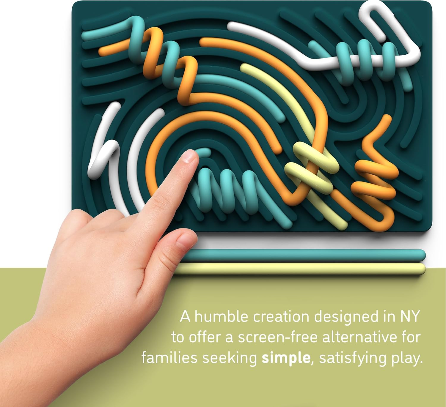 Sensory Activity Board: Silicone Fidget Toy for Calming, Stress, Anxiety, ADHD & Autism | Silent,... | Amazon (US)