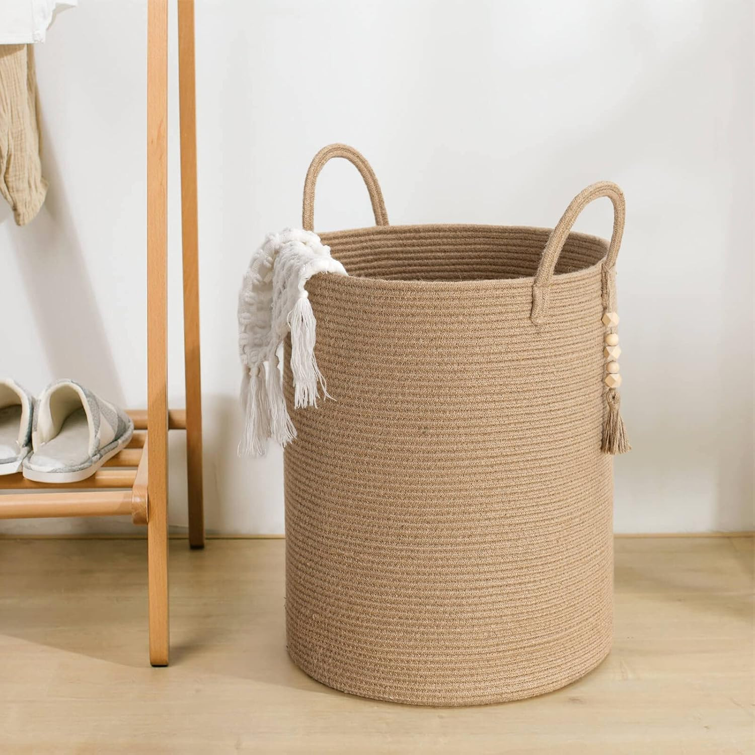 Goodpick Tall Wicker Laundry Basket,Large Storage Baskets for Pillows, Towels,Decorative Blanket ... | Amazon (CA)