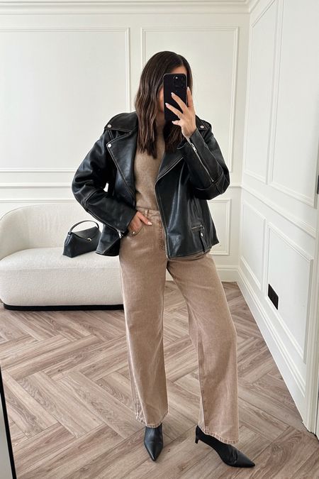 Leather Jacket Styling - Look 3 🤎

#LTKworkwear #LTKstyletip #LTKSpringSale