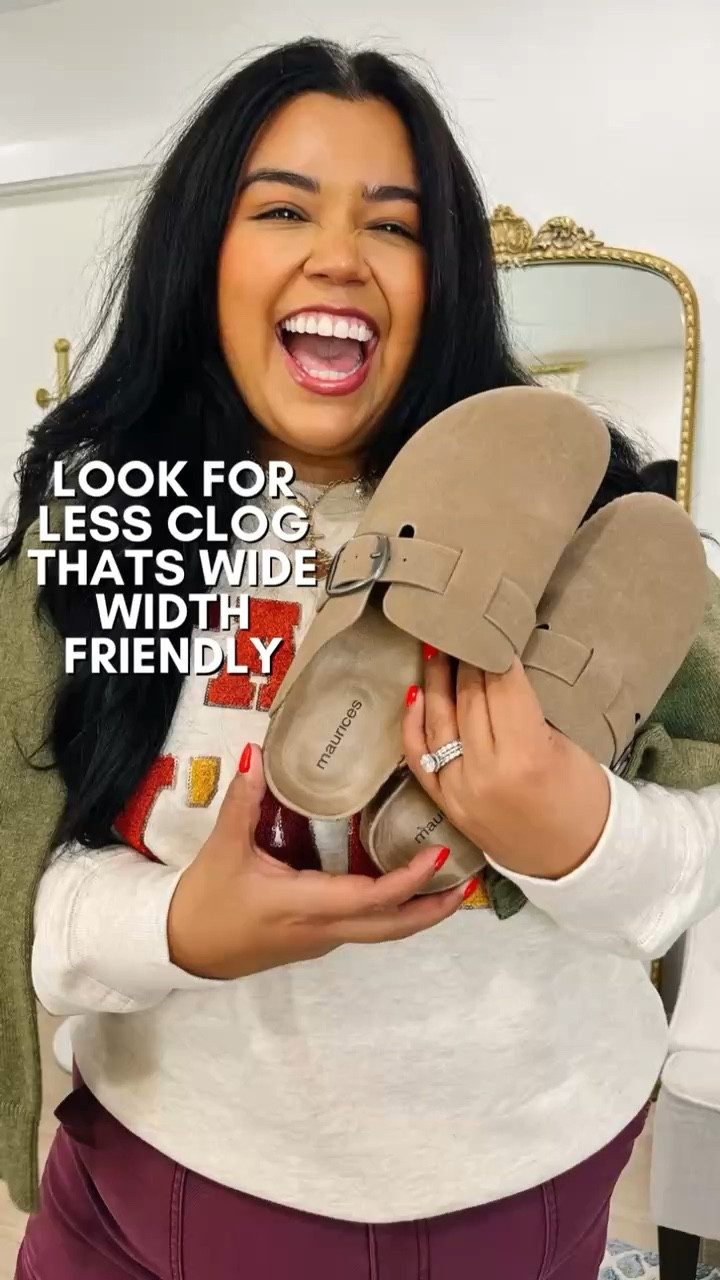 🍂 Smiles and Pearls fall look 🍂 These Maurice’s clogs are a look for less for the Birkenstock version. They’re under $35 and are wide width friendly! They feel really good on as well! 

Fall outfit, fall family photos, casual fall outfit, sweater, Birkenstock, fall look, plus size, size 18, jeans, sneakers, boots, country concert outfit, clogs, teacher outfit

#LTKSeasonal #LTKShoeCrush #LTKPlusSize