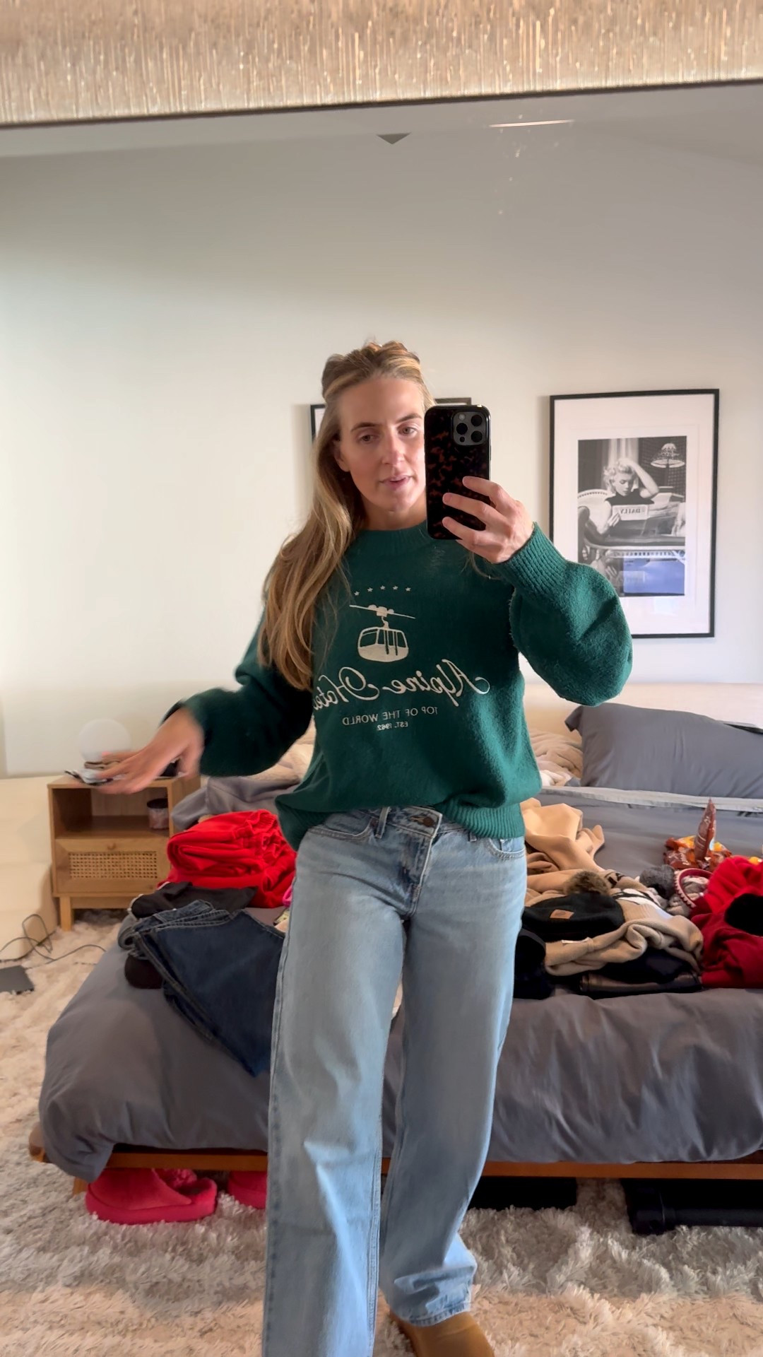 Super comfy low rise Levi jeans (never thought I’d say that as a millennial!) 

But they are a little bit higher in the back so you do not have to worry about your butt hanging out. They are super flattering and look fantastic and feel so comfortable on because they’re not cutting in at the waist. I’m wearing a 26- 30 in these jeans. 
Im about 125 pounds in this video and 5’4”


#LTKFindsUnder100 #LTKHoliday #LTKootd