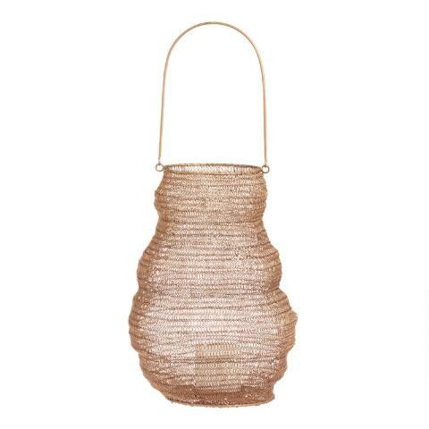 Gold Wire Collapsible Myla Lantern | World Market