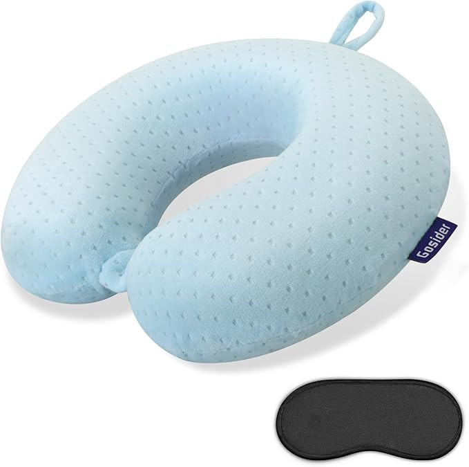 Travel Neck Pillow Memory Foam Pillow Support Pillow U Shape Compact & Lightweight Neck Pillow fo... | Amazon (US)