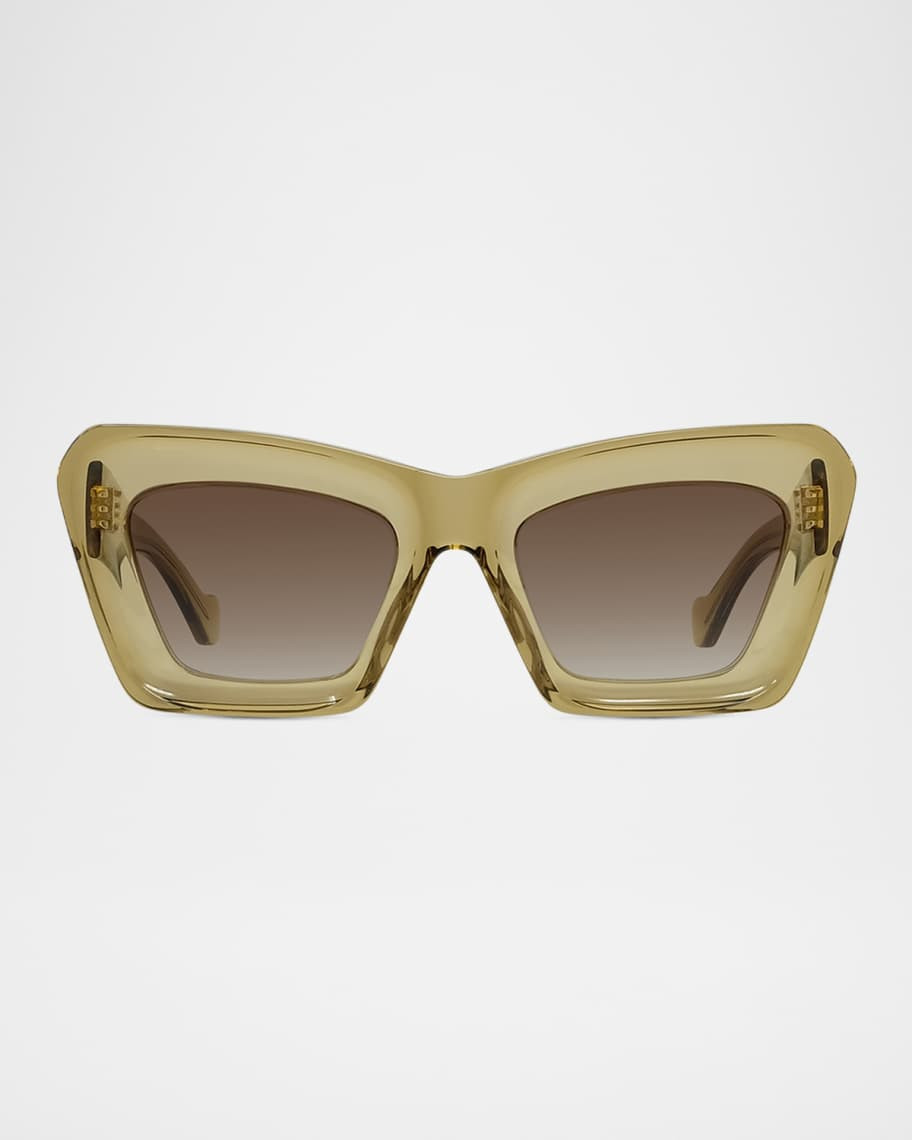 Loewe Anagram 52mm Butterfly Sunglasses | Neiman Marcus