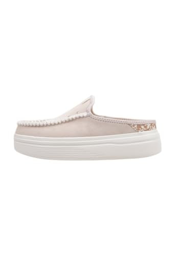 HEYDUDE Women's Wendy Espadrille Retro Palm Pale Pink/White 11 Medium | Amazon (US)