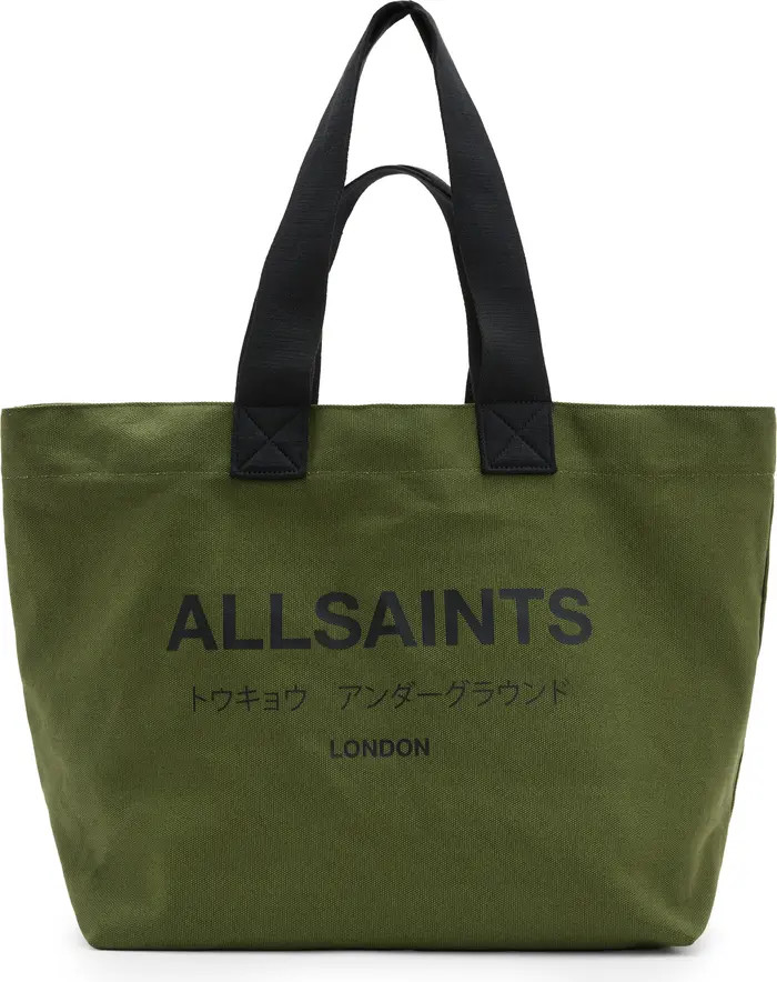 Ali Logo Cotton Canvas East/West Tote | Nordstrom