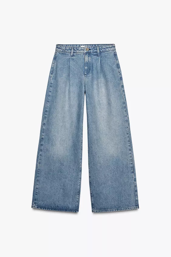 HIGH RISE Z1975 DARTED WIDE LEG JEANS | Zara US