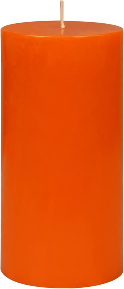 6 Inch Orange Pillar Candle | Amazon (US)