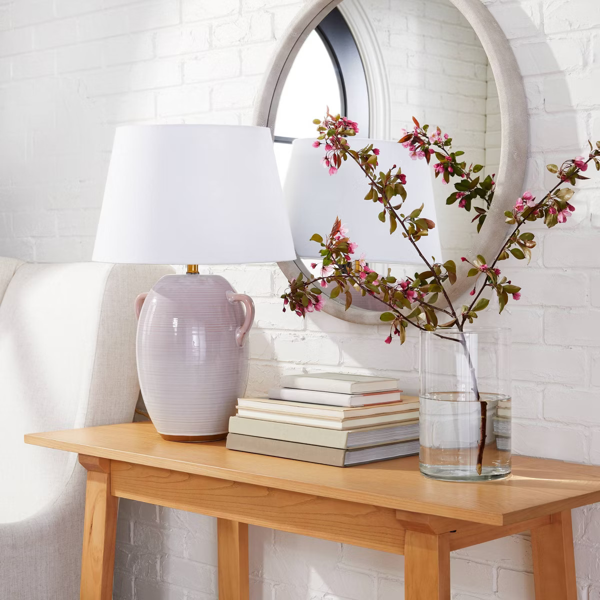 Large Ceramic Jar Table Lamp (Includes LED Light Bulb) Gray - Threshold™ designed with Studio M... | Target