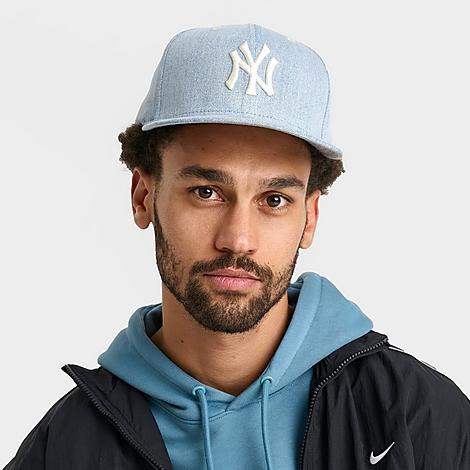 New Era New York Yankees MLB 59FIFTY Fitted Hat in Denim Size: 7 1/4 | Finish Line (US)