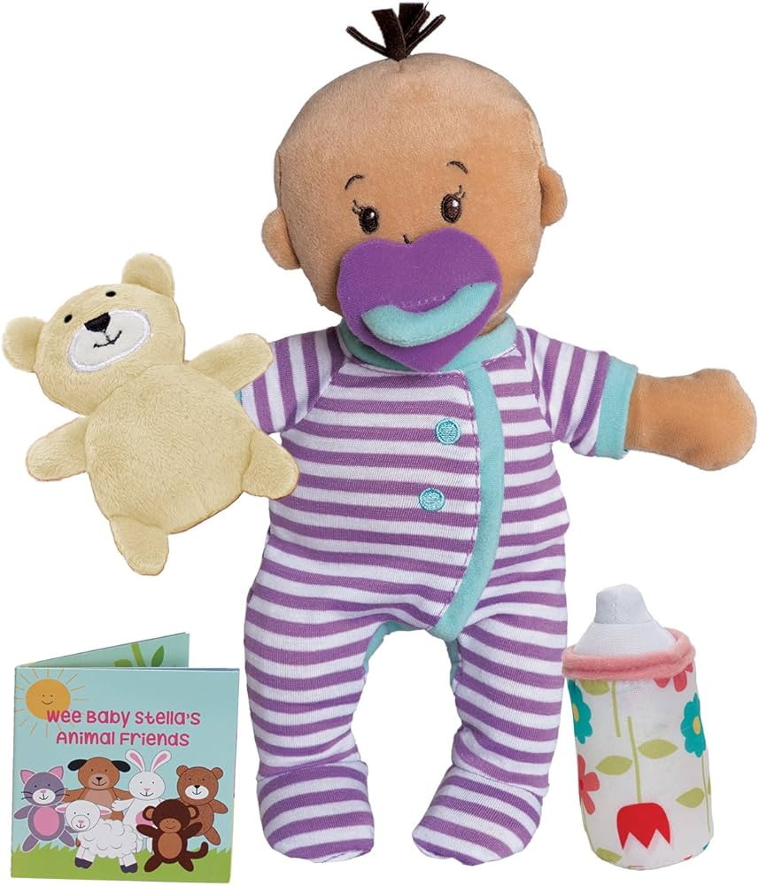 Manhattan Toy Wee Baby Stella Beige Sleepy Times Scent 12" Soft Baby Doll Set | Amazon (US)