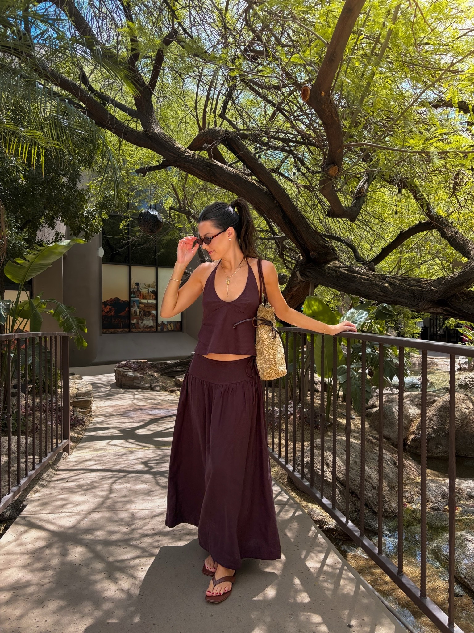 I am 5’7” wearing a size XS in this matching set!
