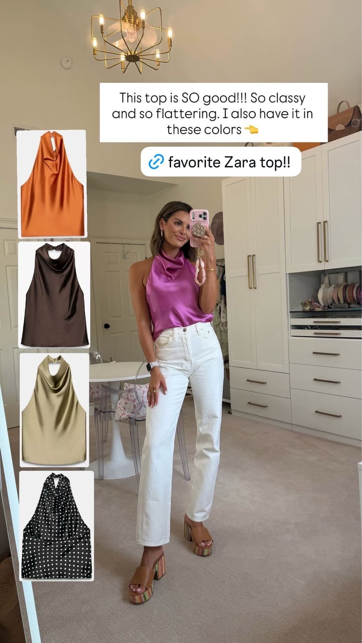 One of my favorite tops of all time and it’s from Zara!!! Comes in so many colors! I also have it in chocolate brown 😍

Date night outfits, summer outfits, satin top, Zara outfit, Katy Harrell

#LTKSeasonal #LTKootd