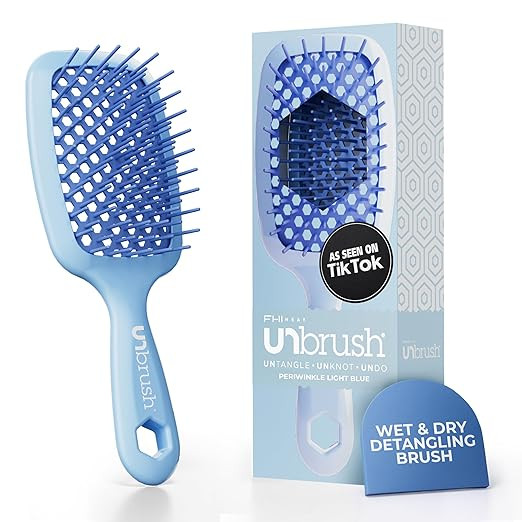 FHI Heat UNbrush Detangling Brush for Pain-Free Brushing on All Wet or Dry Hair Types — Durable... | Amazon (US)