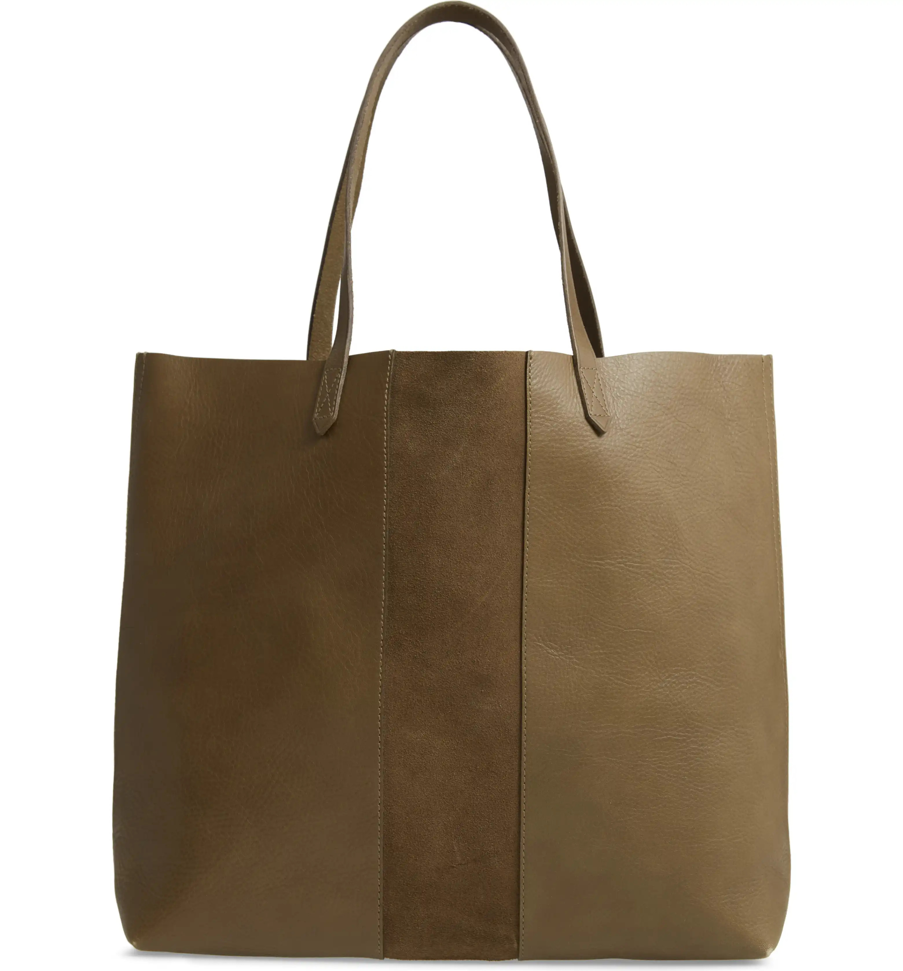 Suede Stripe Transport Leather Tote | Nordstrom