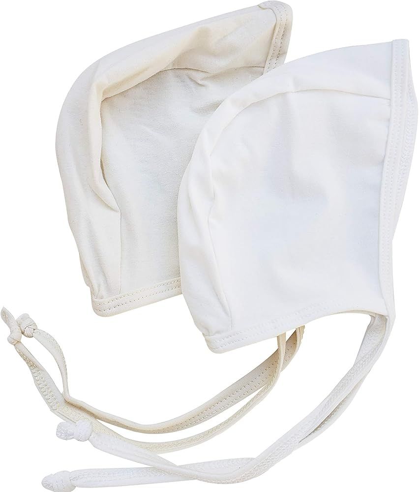 Mali Wear Newborn Baby Cotton Hospital Hat Bonnet Infant Soft Stretchy White Cotton Knit Hat Unis... | Amazon (US)