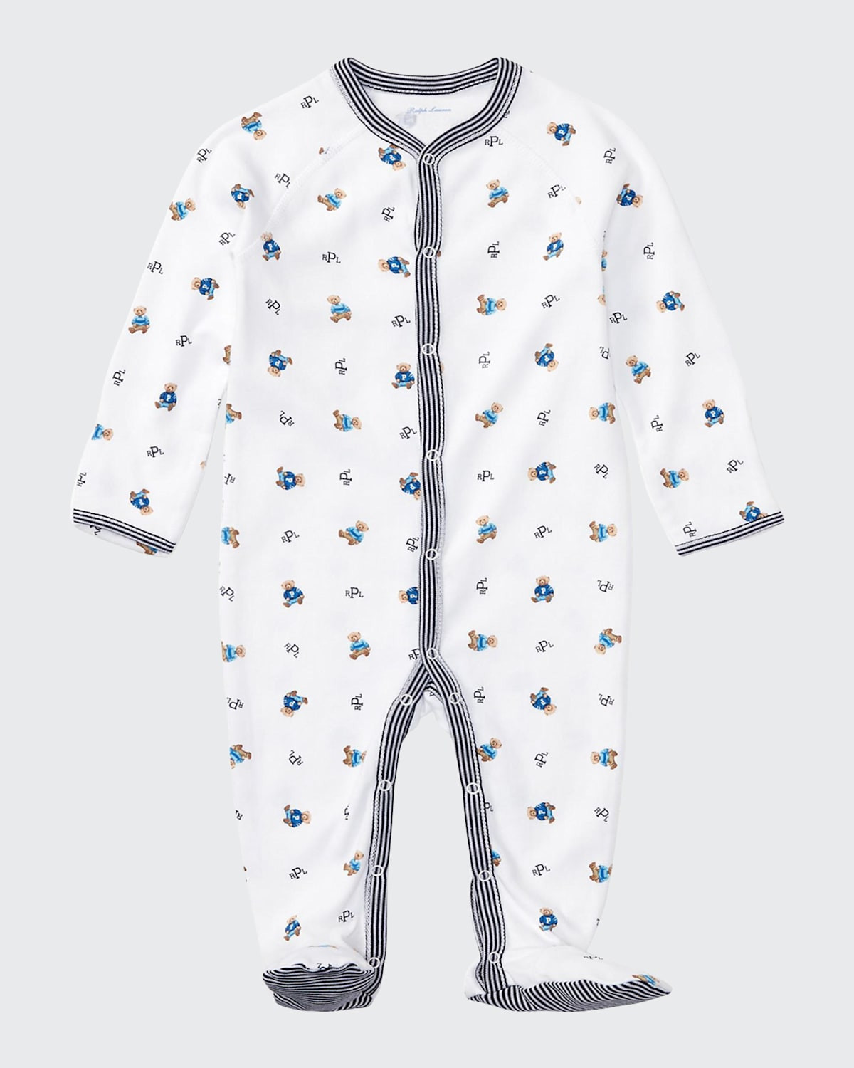 Teddy Bear Printed Coverall, Size Newborn-9 Months | Bergdorf Goodman