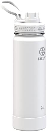 Takeya Actives Insulated Stainless Steel Water Bottle with Spout Lid, 24 oz, Arctic | Amazon (US)