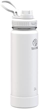 Takeya Actives Insulated Stainless Steel Water Bottle with Spout Lid, 24 oz, Arctic | Amazon (US)