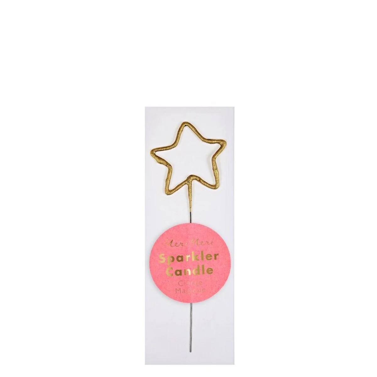 Meri Meri Large Gold Sparkler STAR Candle | HoneyPie Kids Children's Clothing Boutique