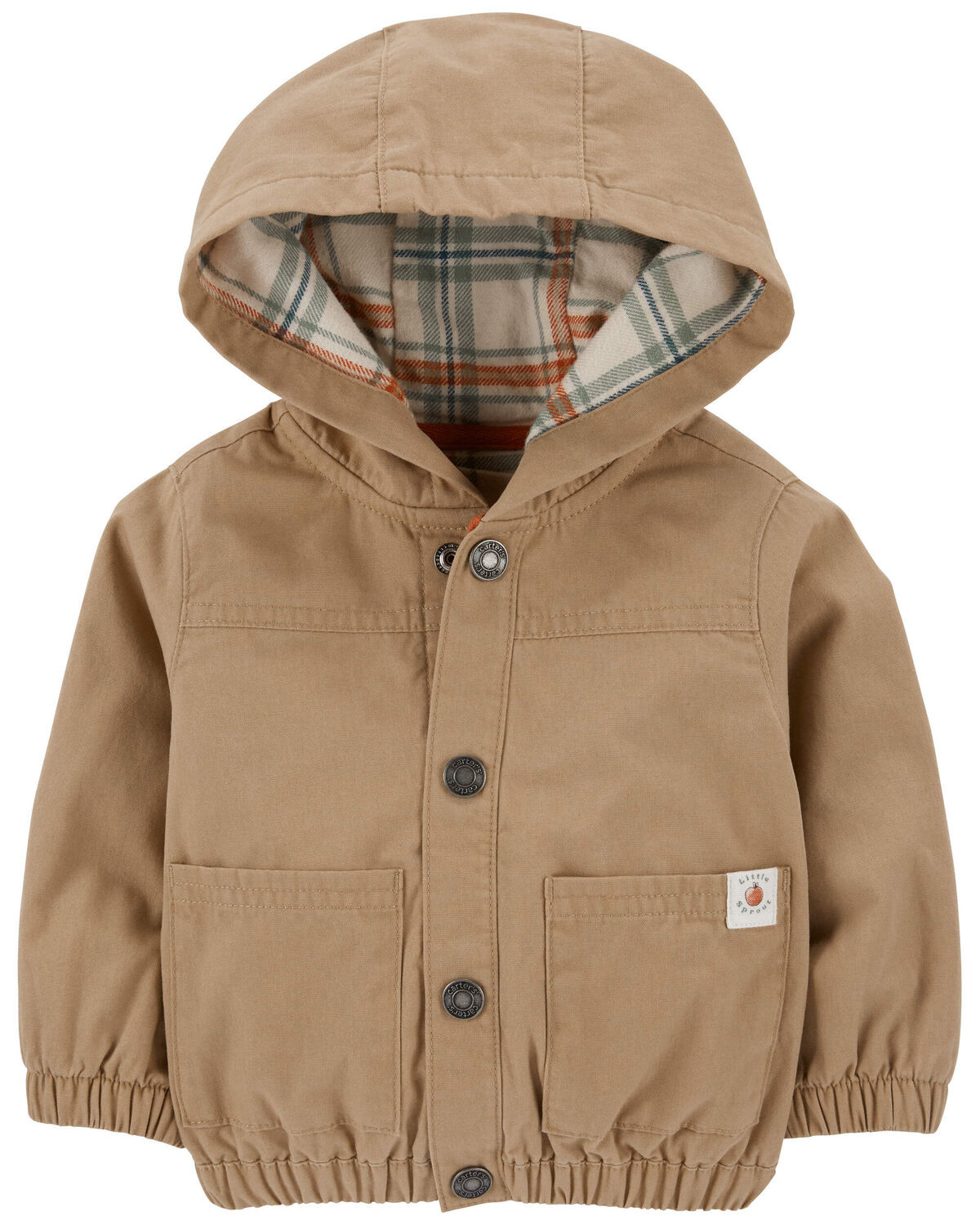 Baby Canvas Hooded Snap-Up Jacket - Carter's | Carter's | Carter's Inc