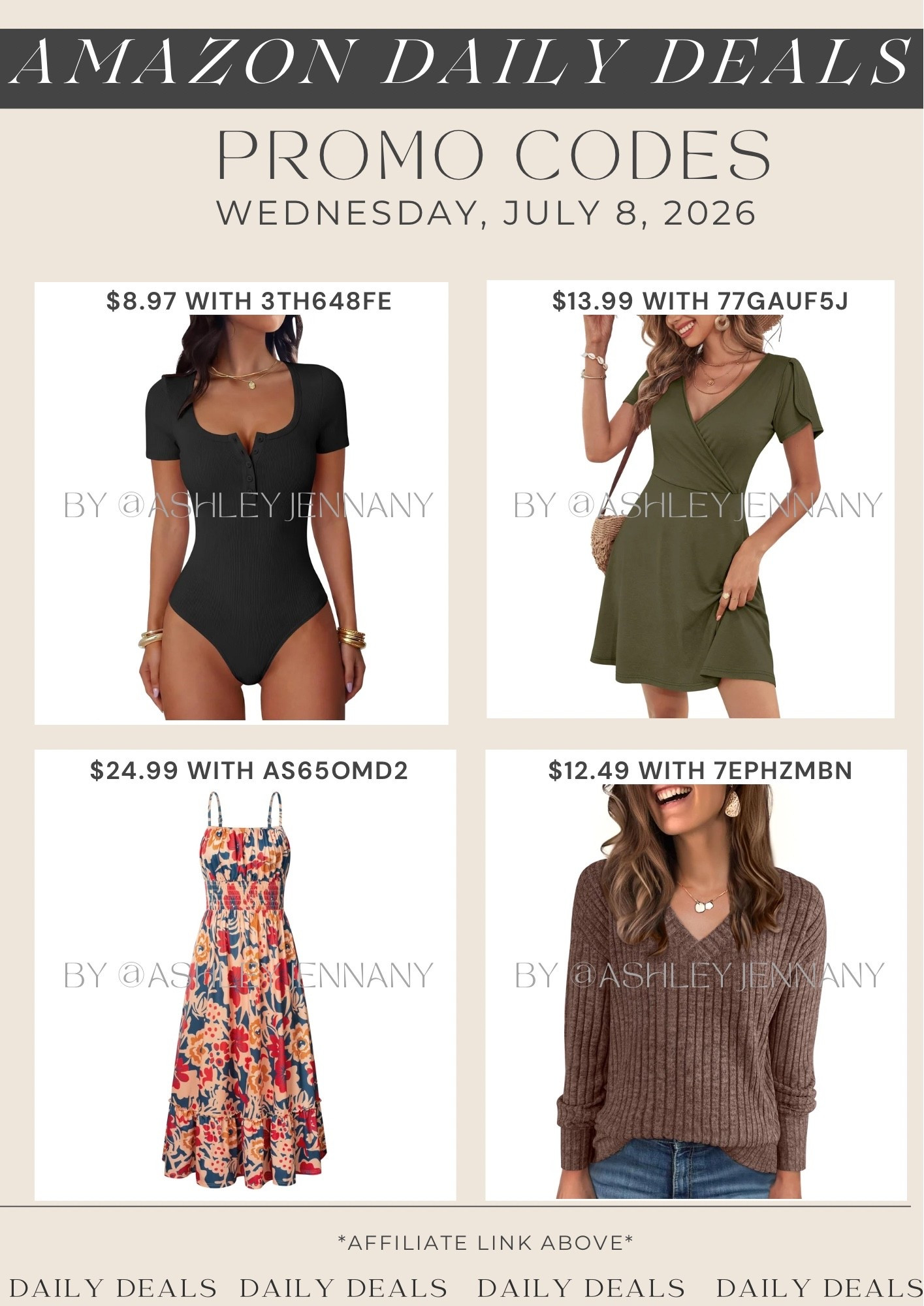 Amazon deals

#LTKSaleAlert #LTKMidsize #LTKootd
