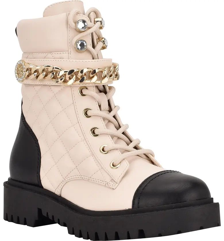 GUESS Odysse Faux Leather Combat Boot | Nordstrom | Nordstrom