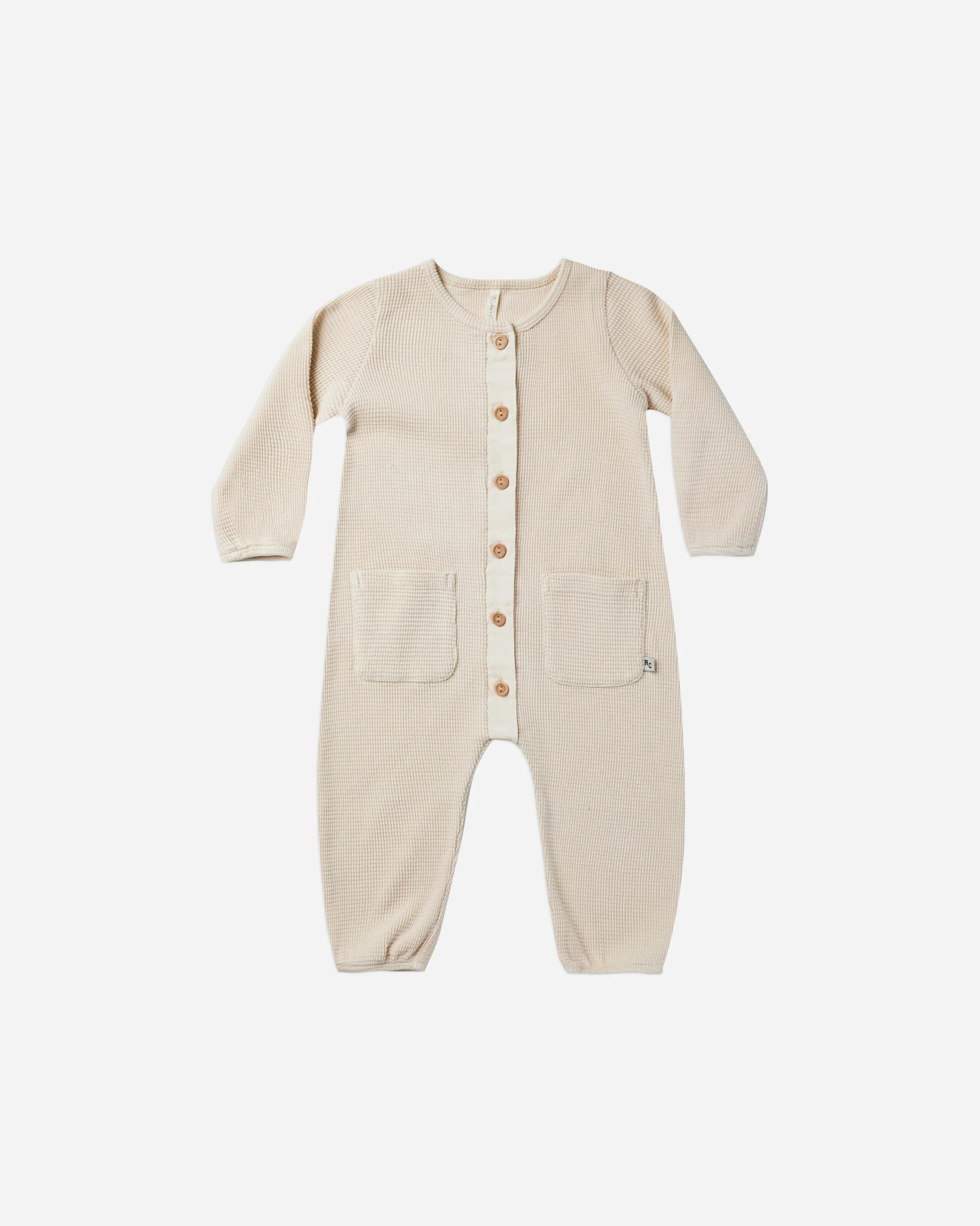 long sleeve jumpsuit || natural | Rylee + Cru