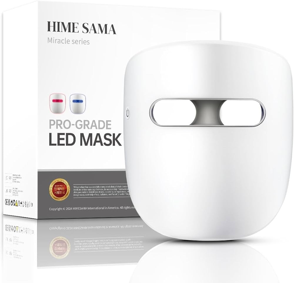 LED Face Mask, 8 Color LED Mask for Face Skin Care, FSA/HSA Eligible, Red Light Mask for Face, In... | Amazon (US)