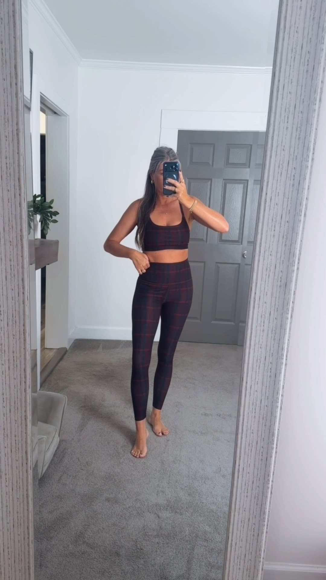 This set is so good! The plaid!!!! 
Wearing both pieces in a medium but kinda wish I had gotten a small bottom! 

#LTKActive #LTKSeasonal #LTKStyleTip