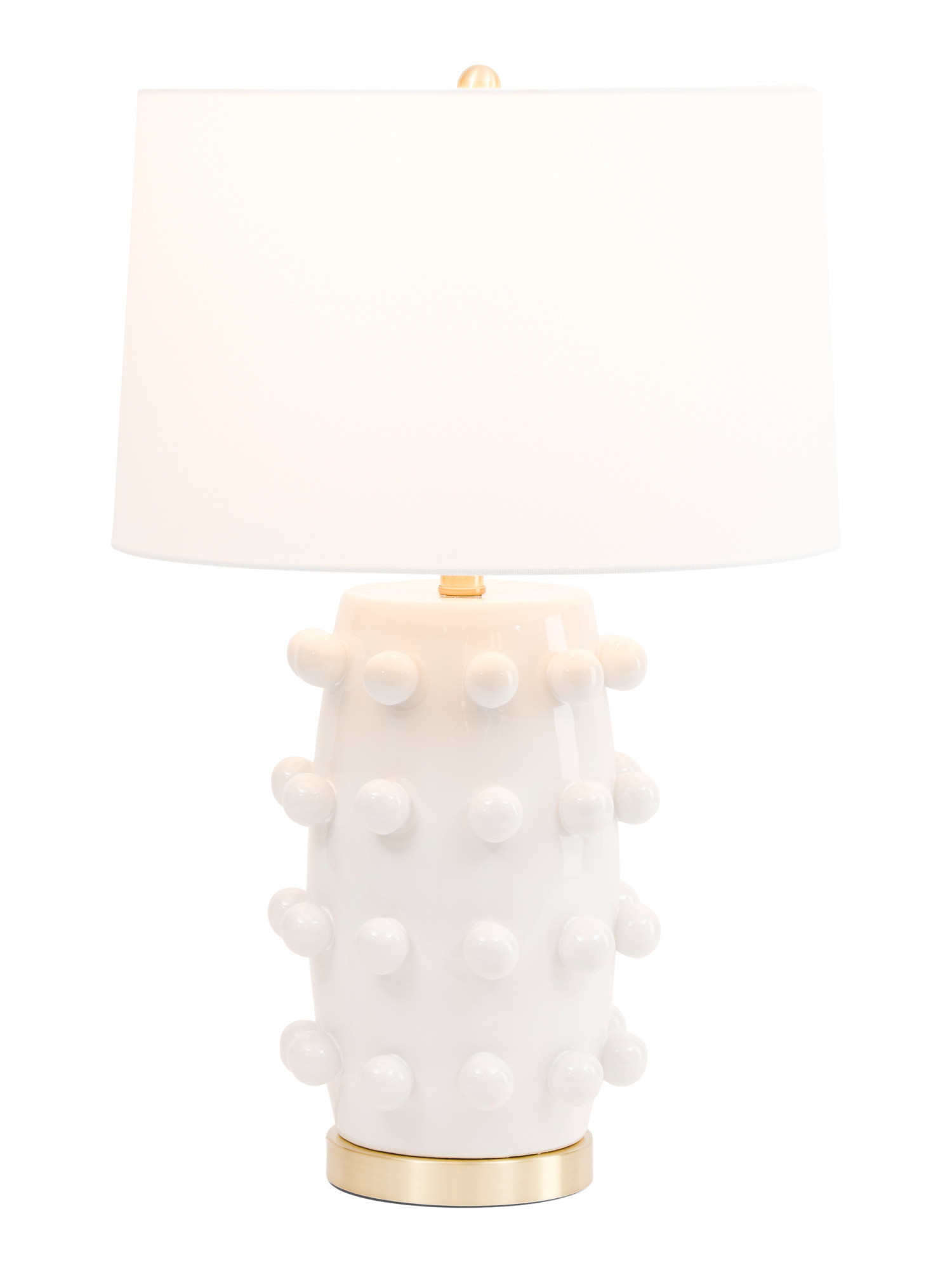 26in Dot Textured Ceramic Table Lamp | TJ Maxx