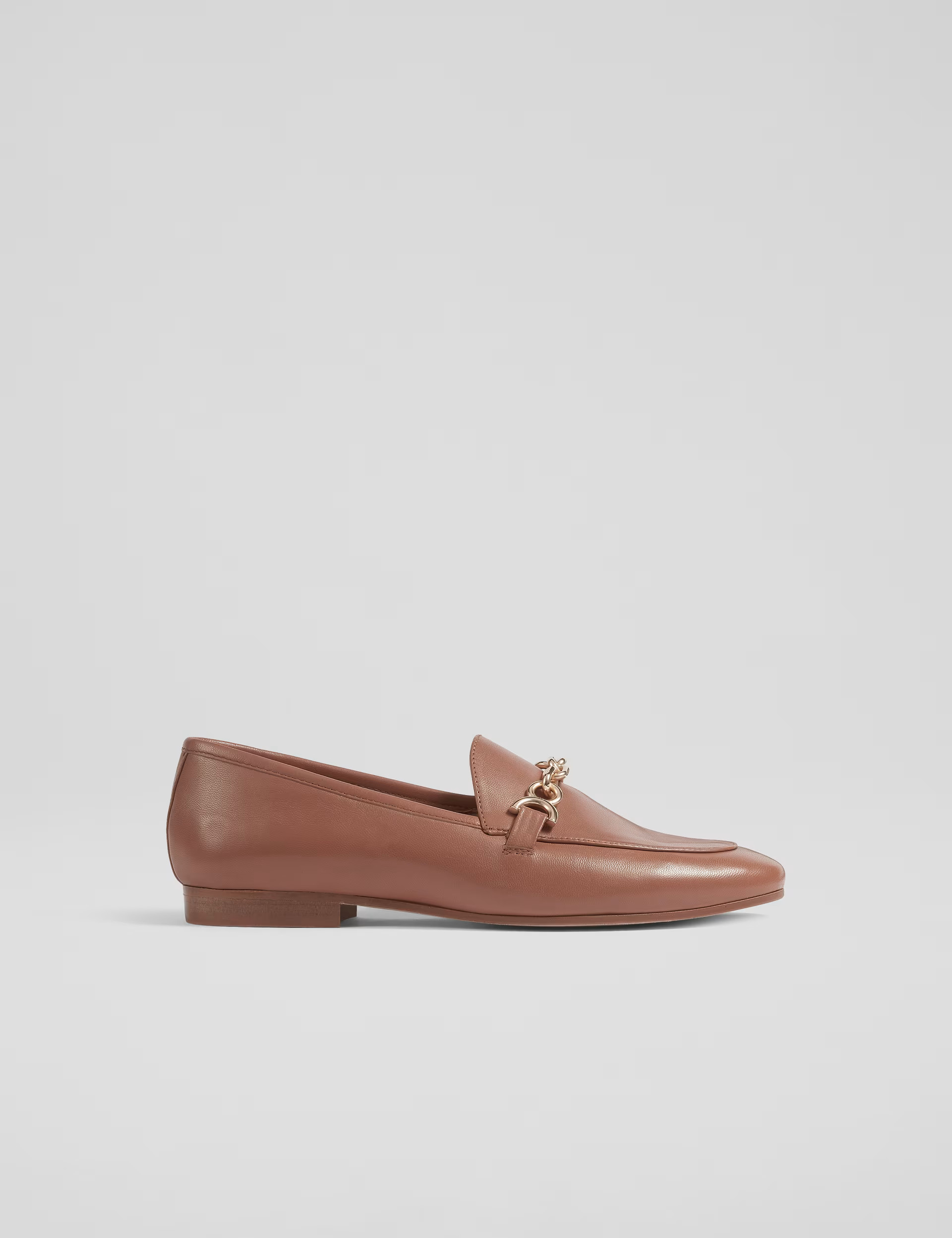 Leather Chain Detail Flat Loafers | Marks & Spencer (UK)