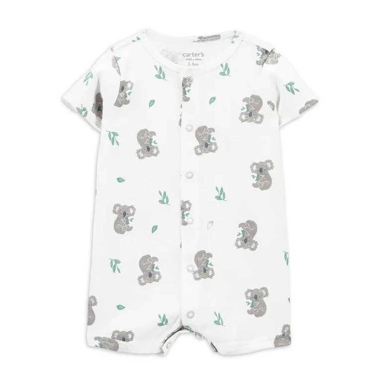 Carter's Child of Mine Baby Boy Romper, One-Piece, Sizes 0/3-24 Months - Walmart.com | Walmart (US)