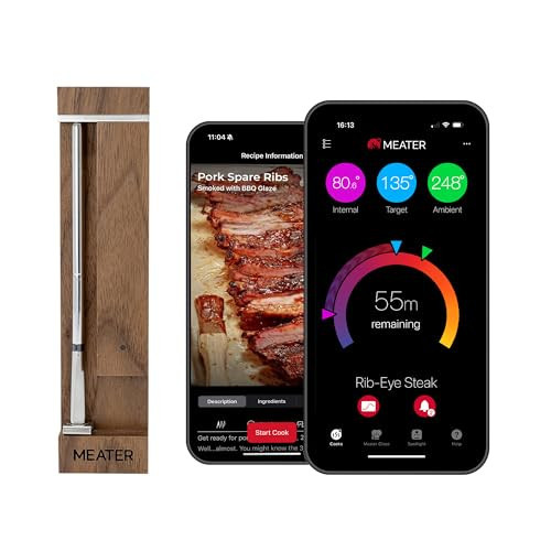 MEATER Pro: Smart Bluetooth Wireless Meat Thermometer Digital | 1000°F Heat Resistance | Long Range | Certified Accuracy | BBQ, Oven, Grill, Smoker, Air Fryer, Deep Fryer | Amazon (US)